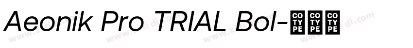 Aeonik Pro TRIAL Bol字体转换